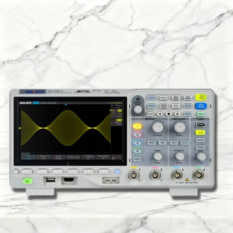 1PC SIGLENT SDS1104X-E 100MHz  - Digital Storage Oscilloscope 100Mhz 4Ch ulasan dan harga